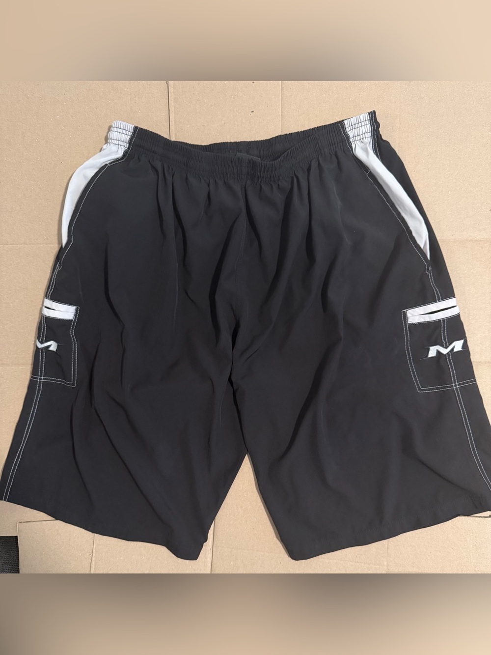 Miken Smash It Sports Black Softball Shorts with White Accents